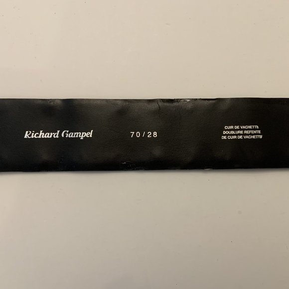 RICHARD GAMPEL Dark Brown Studded Belt Size 70/28 - Picture 4 of 6